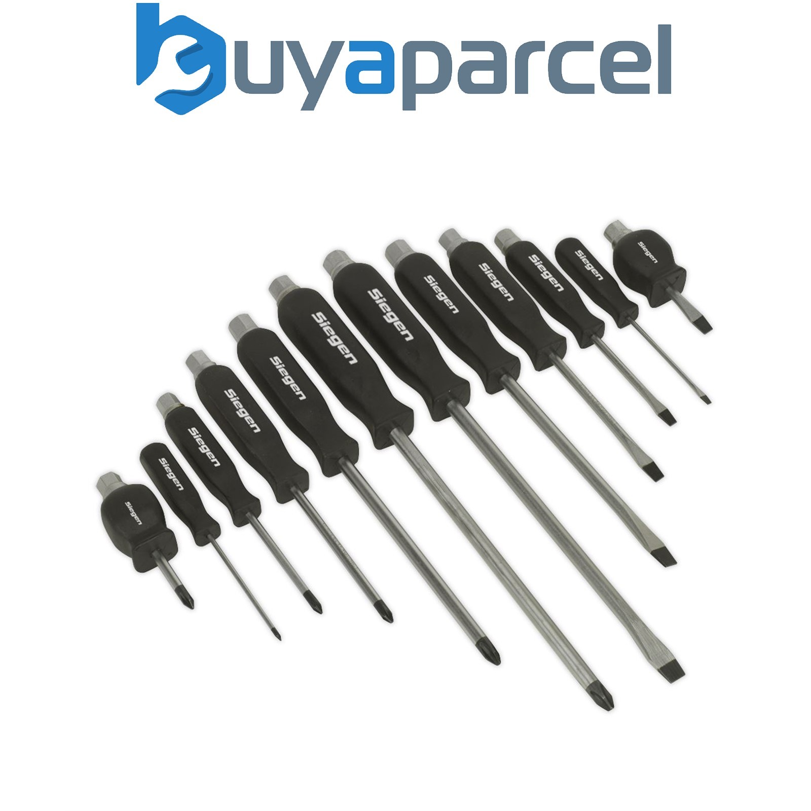 Sealey S0641 Siegen Hammer-Thru Screwdriver Set 12pc