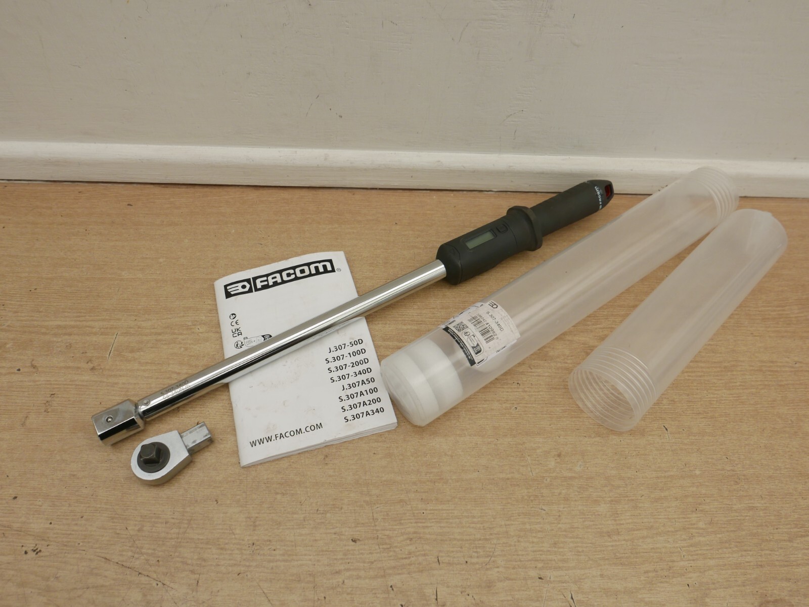 FACOM S.307-340D digical 1/2" drive (HEAD INCLUDED) torque wrench 68nm to 340nm