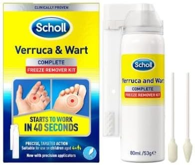 Scholl Verruca & Wart Complete Freeze Remover Kit, 80ml - Verucca Freeze Treatm