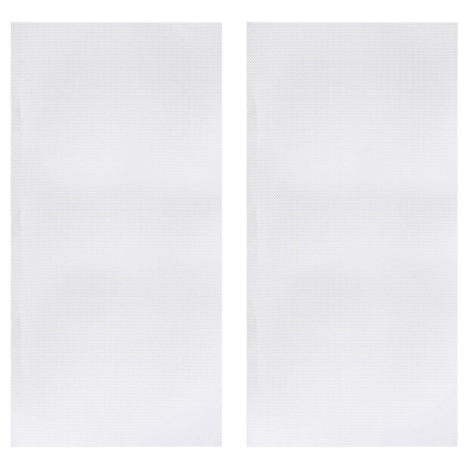 PC Fan Dust Mesh 39.4"x19.7" 3mm Hole, 2 Pcs Dust Filter White