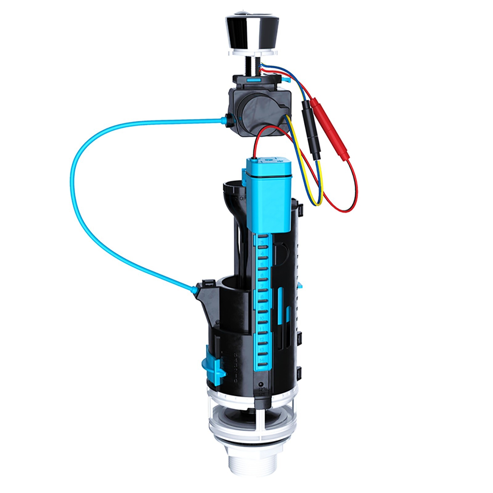 Auto Flush Toilet Valve UNIVERSAL 1.5" 2" Touchless Cistern Dual Sensor Button