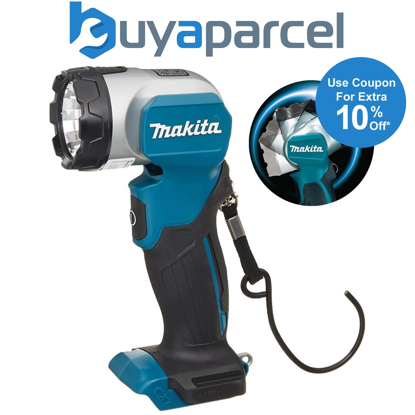 Makita ML105 12v Max CXT LED Torch Work Light Pivot Adjustable 160 Lumens Bare