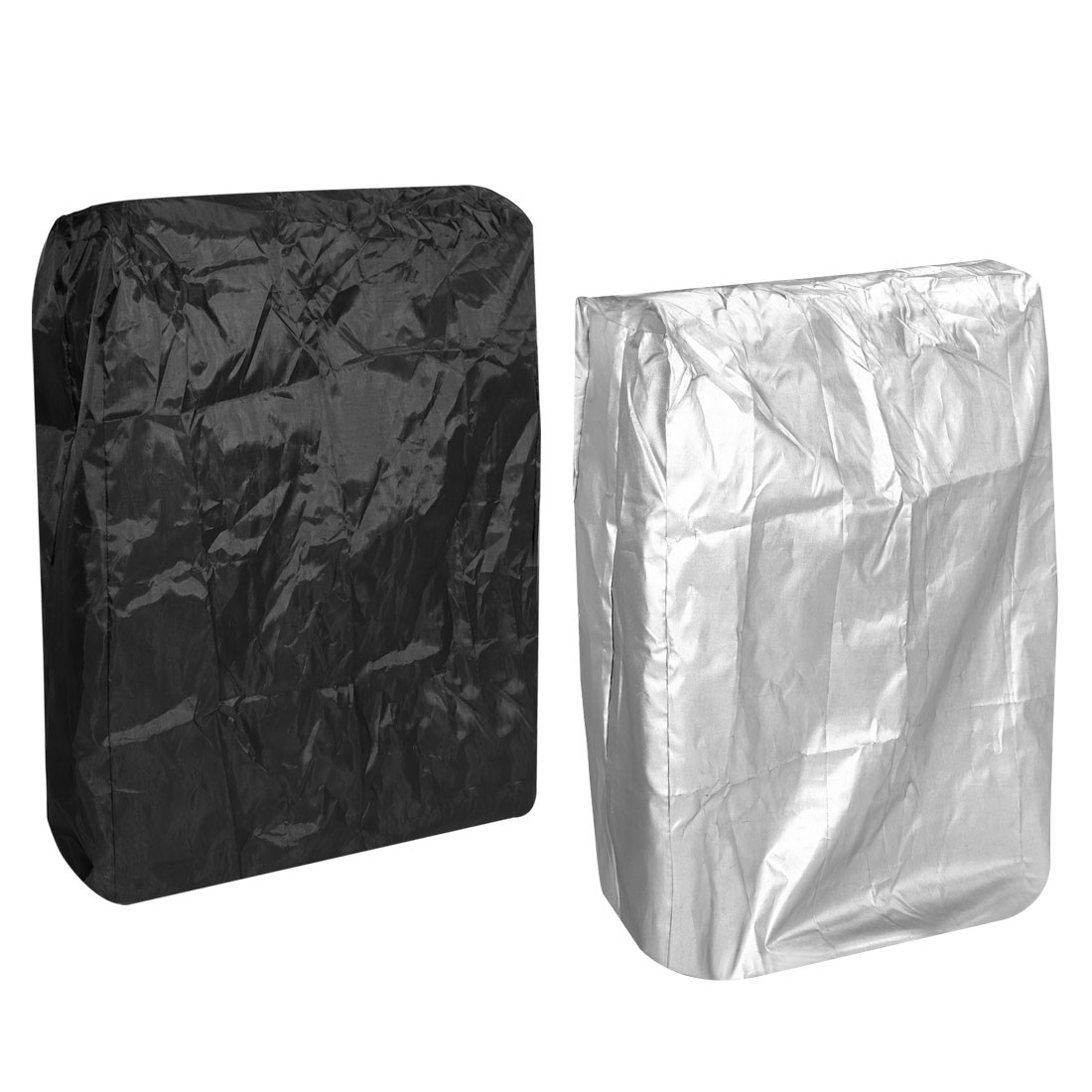 2pcs Zero Gravity Chair Cover Outdoor Furniture Recliners Covers, Black Silver