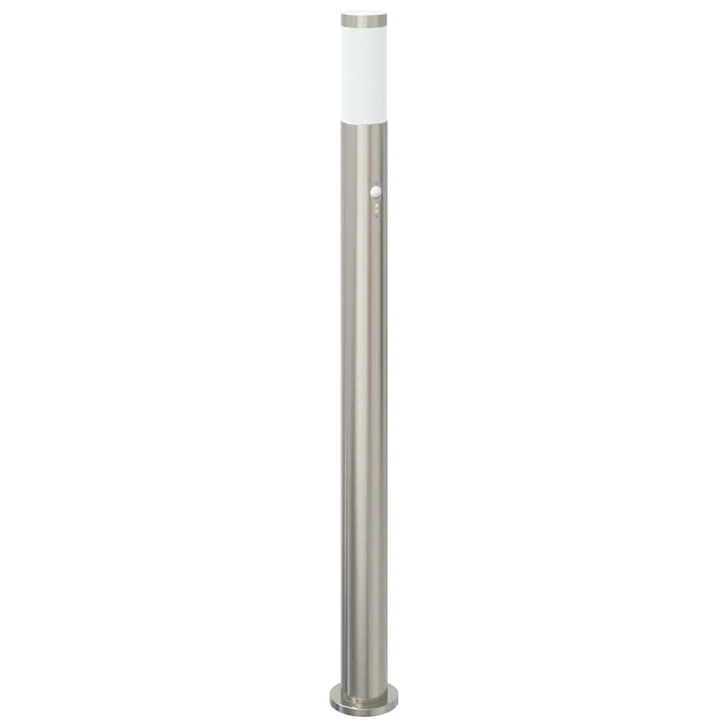 Bollard Light with PIR Sensor 110cm Stainless Steel IP44 Outdoor Garden vidaXL