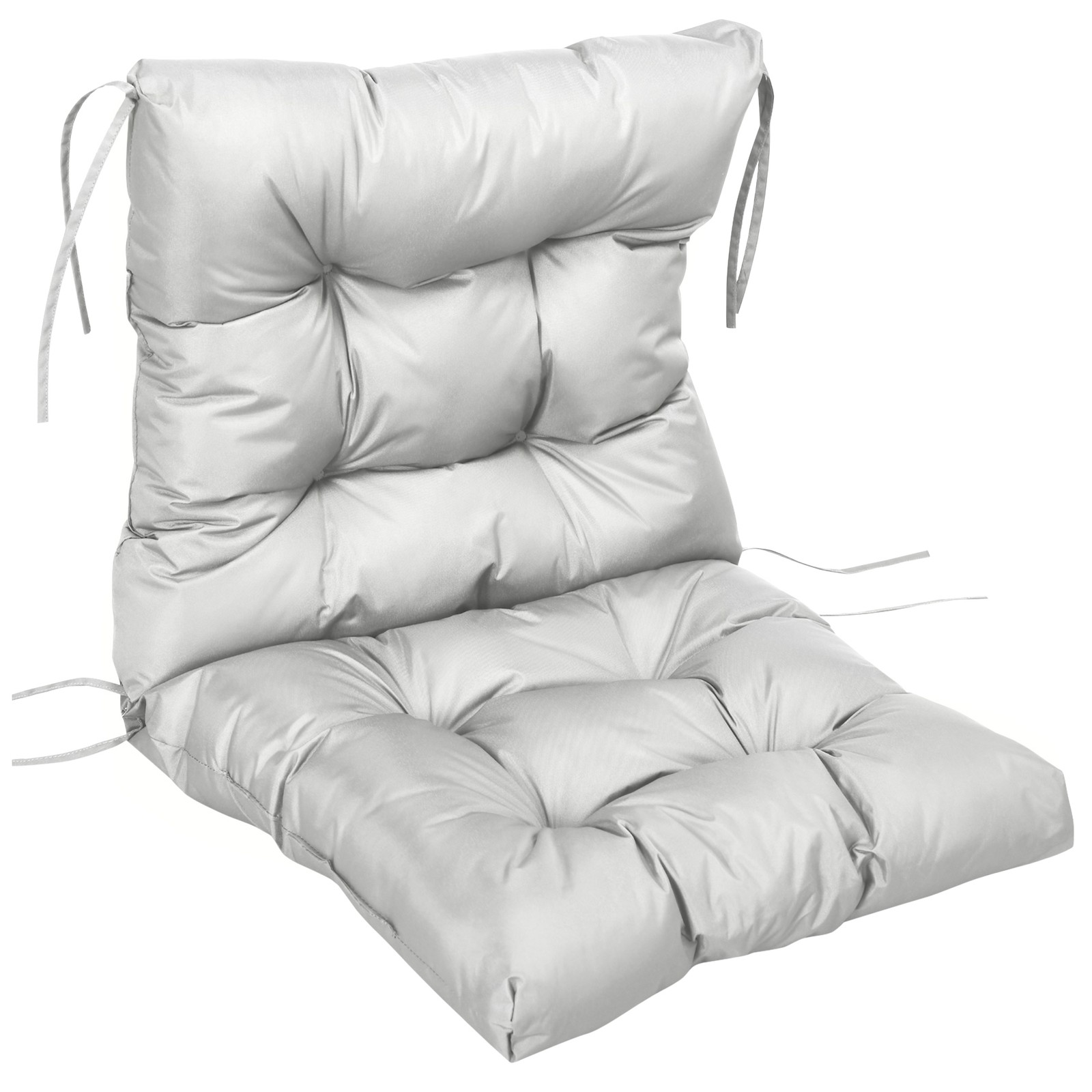 Outsunny Garden Back Chair Cushion Patio Seat Cushion Pad Outdoor & Indoor Use