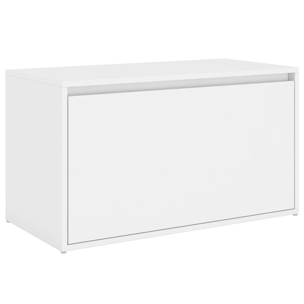 Hall Bench White Engineered Wood Box Hallway Entryway Storage vidaXL