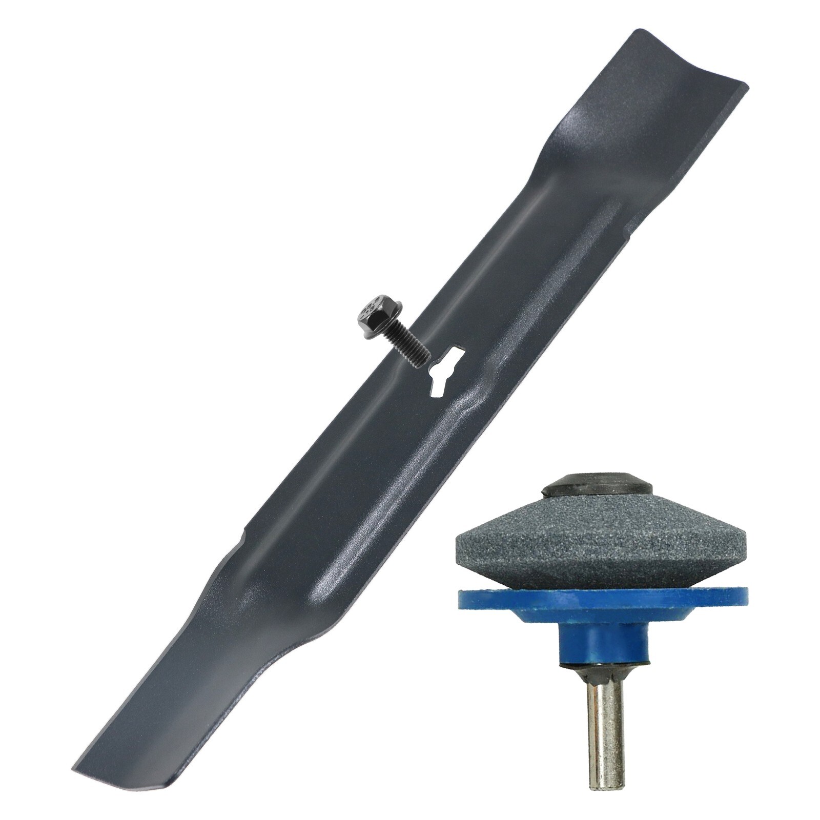 34cm Blade for QUALCAST RM34 MEB1234M MEB1334M MEB1434M Mower Screw + Sharpener