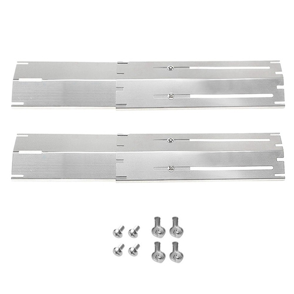 2X(Adjustable Stainless Steel Heat Plate BBQ Gas Grill Replacement Set1456