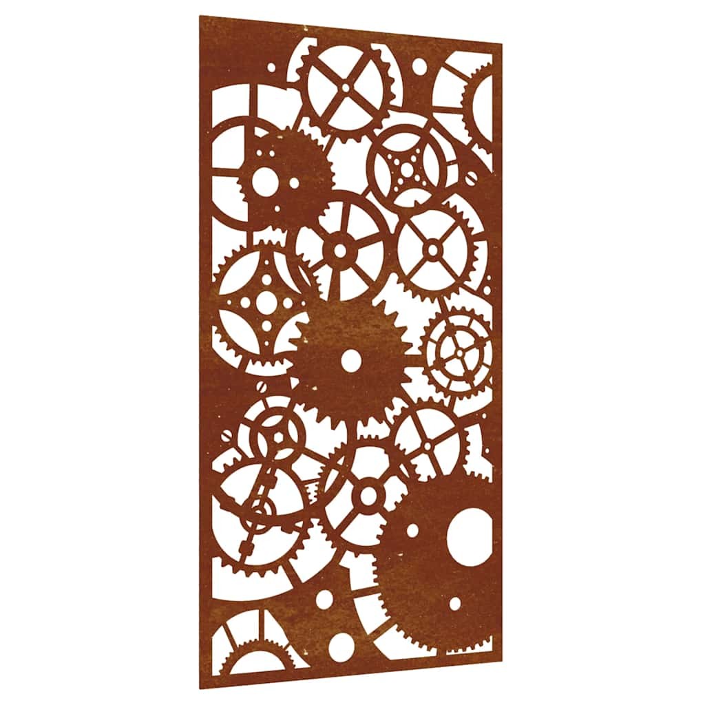 Garden Wall Decoration Art Decor Corten Steel Gear Wheel Design vidaXL