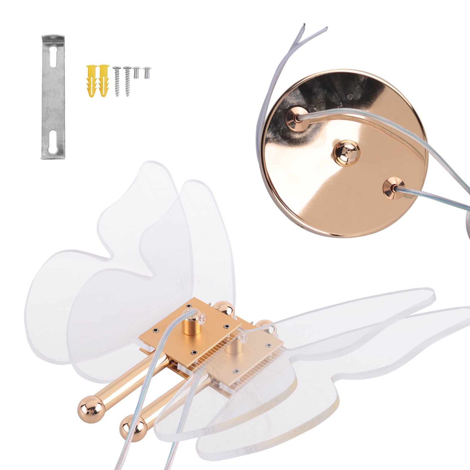 Butterfly LED Pendant Lights for Living Room Bedroom Bedside Lamp Head S3Z1