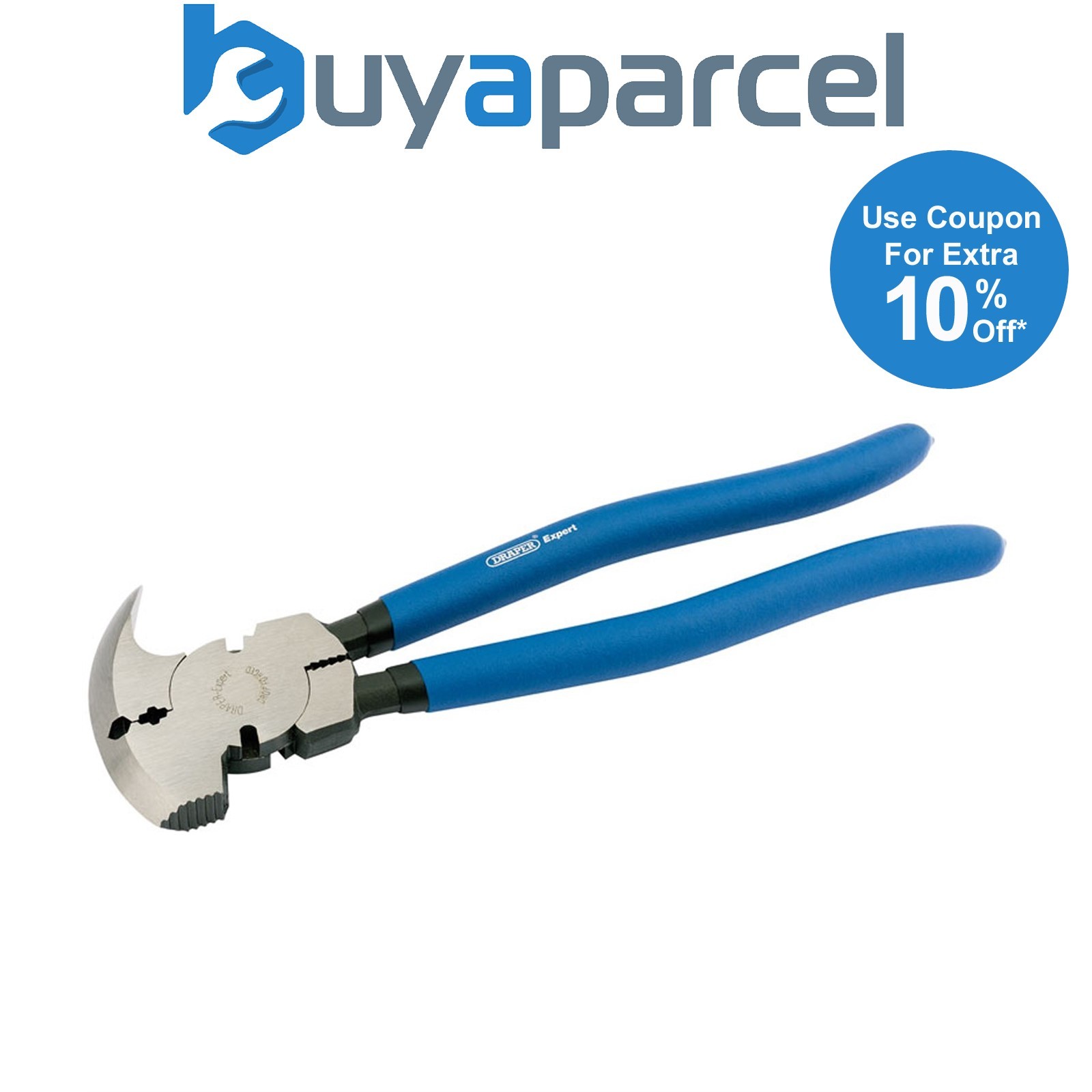 Draper Fencing Pliers Hammer Pincer Wire Cutter Wire Grips Remover Hook 68450