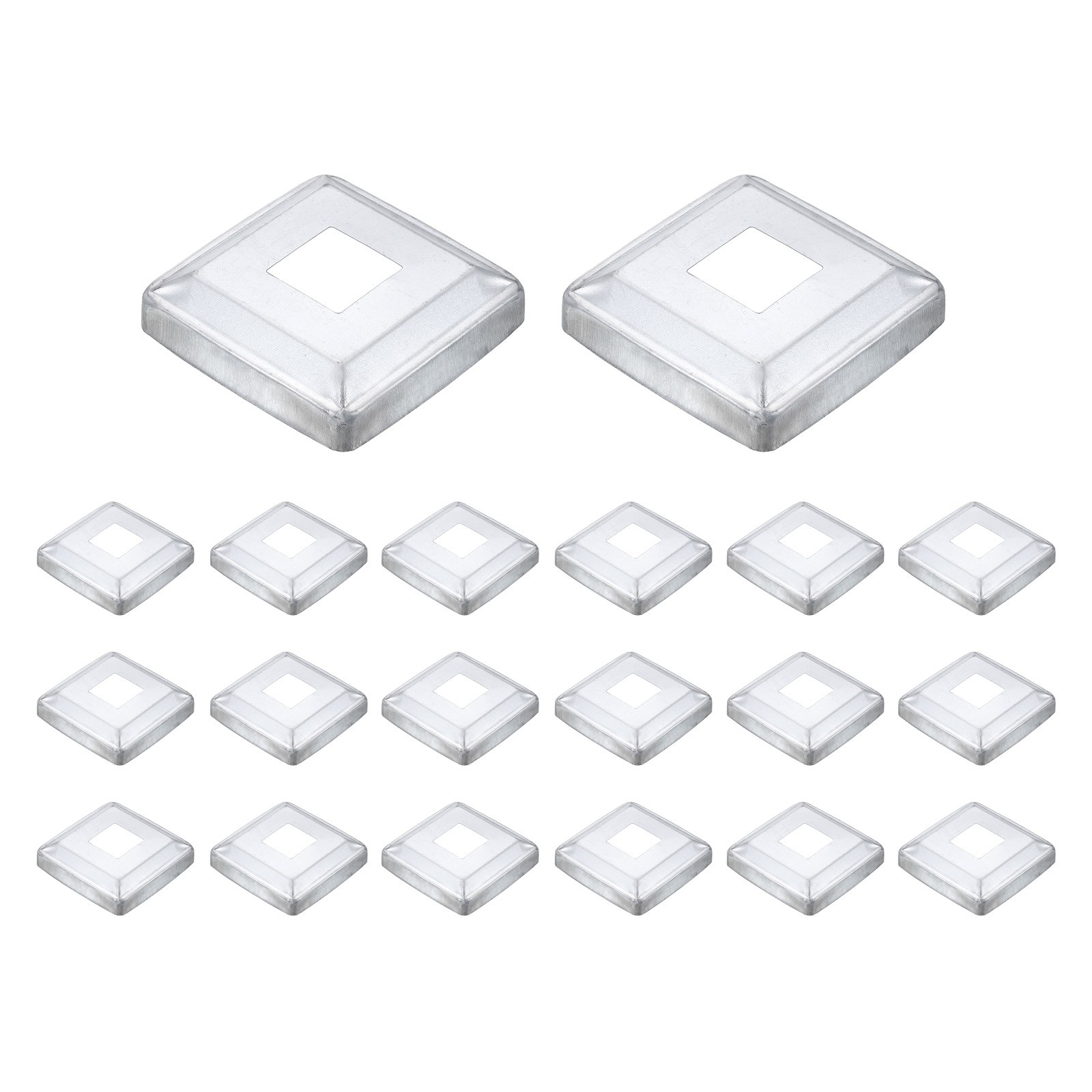 20Pcs Post Base Cover, 3.75x3.75 Integral Style Post Skirt Column Wrap(1.2x1.2)
