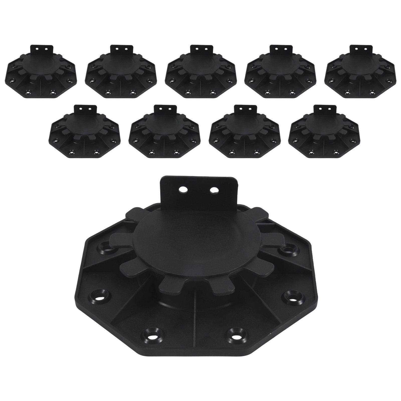 10Pack Adjustable Deck Support Pedestal Deck Foundation Base Support for4316
