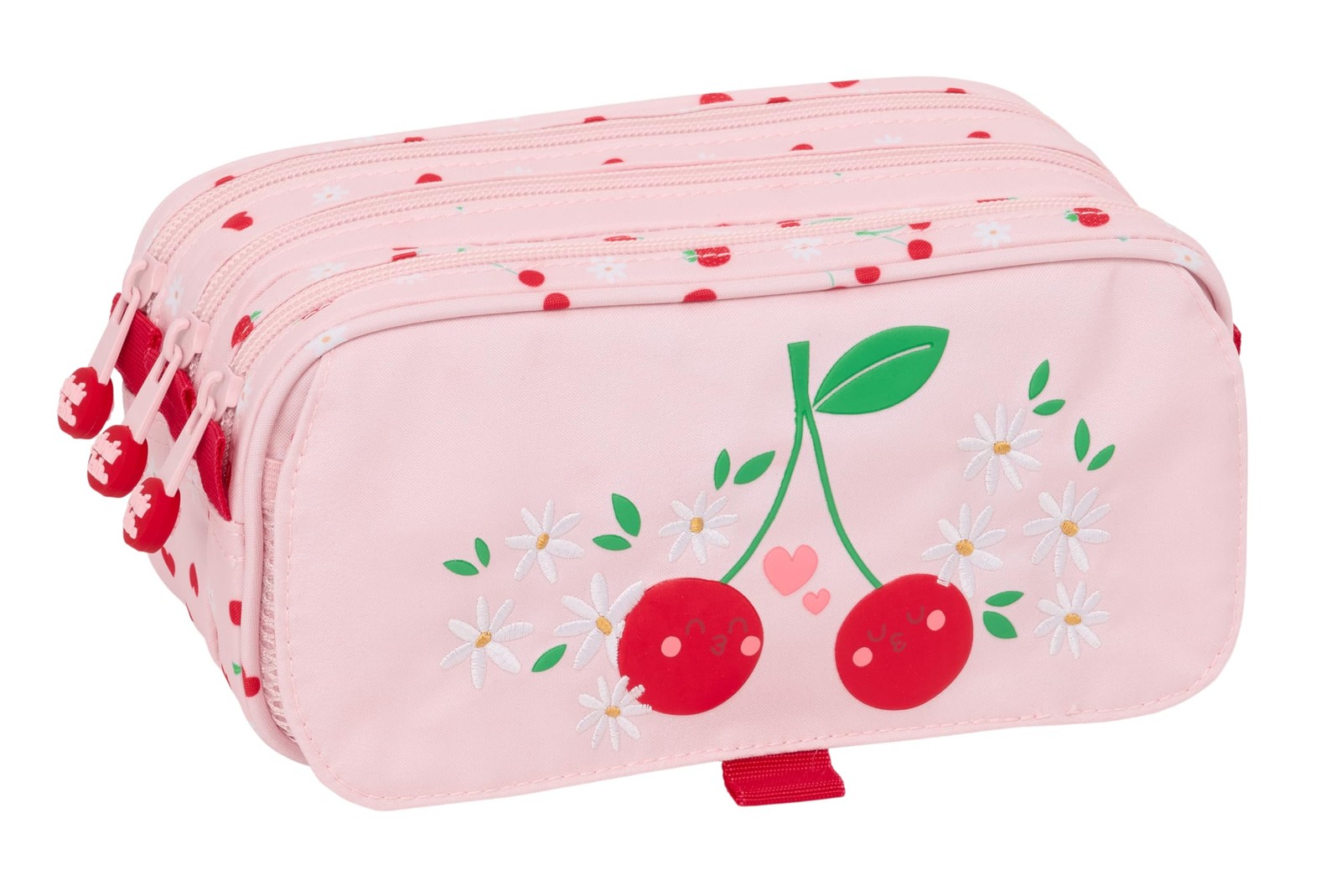 GLOWLAB FRUTITAS - Triple Big Pencil Case, Children's Pencil Case, Ideal for Sch