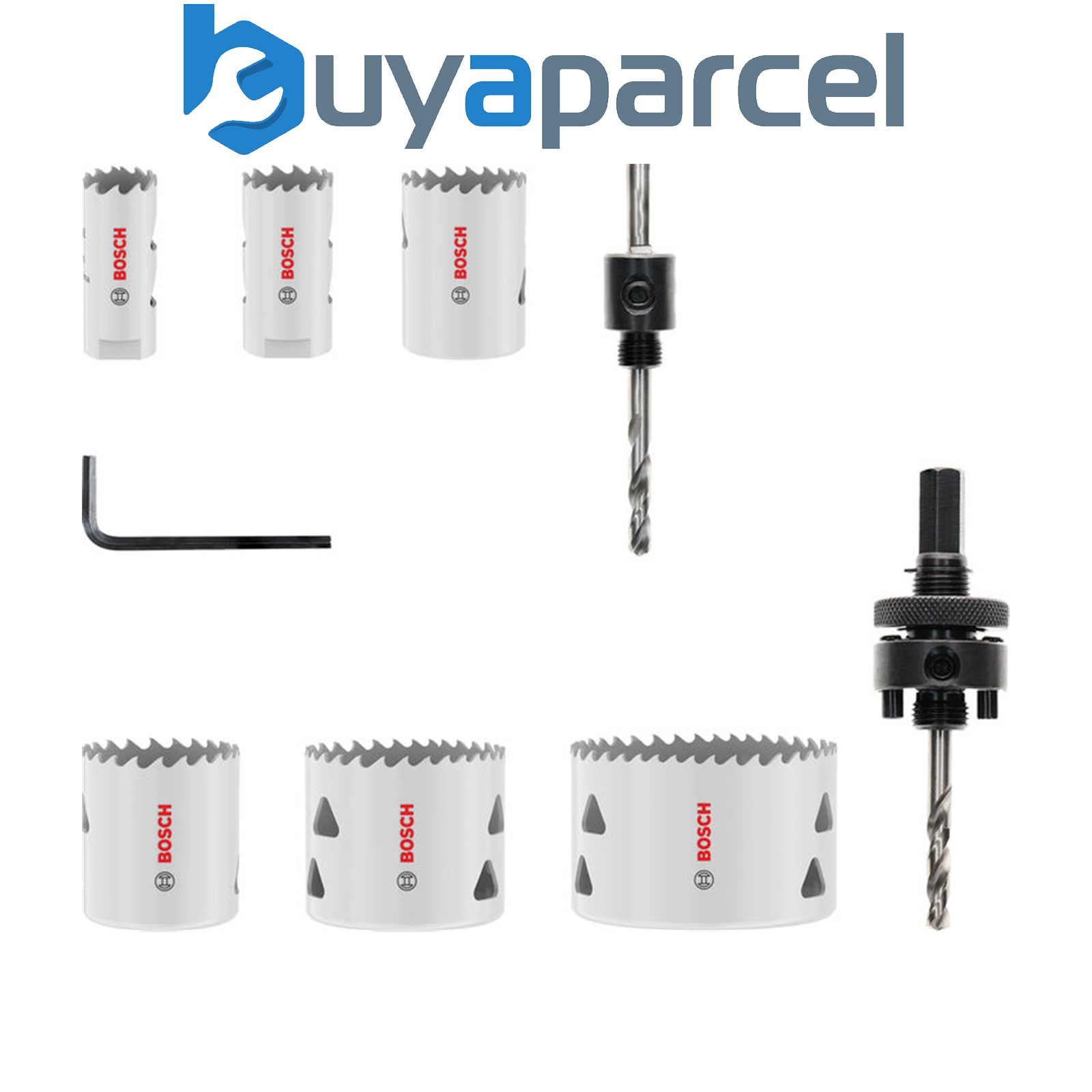 Bosch Multi Material Threaded Hole Saw Set 20; 25; 35; 40; 51; 68 x 40 mm
