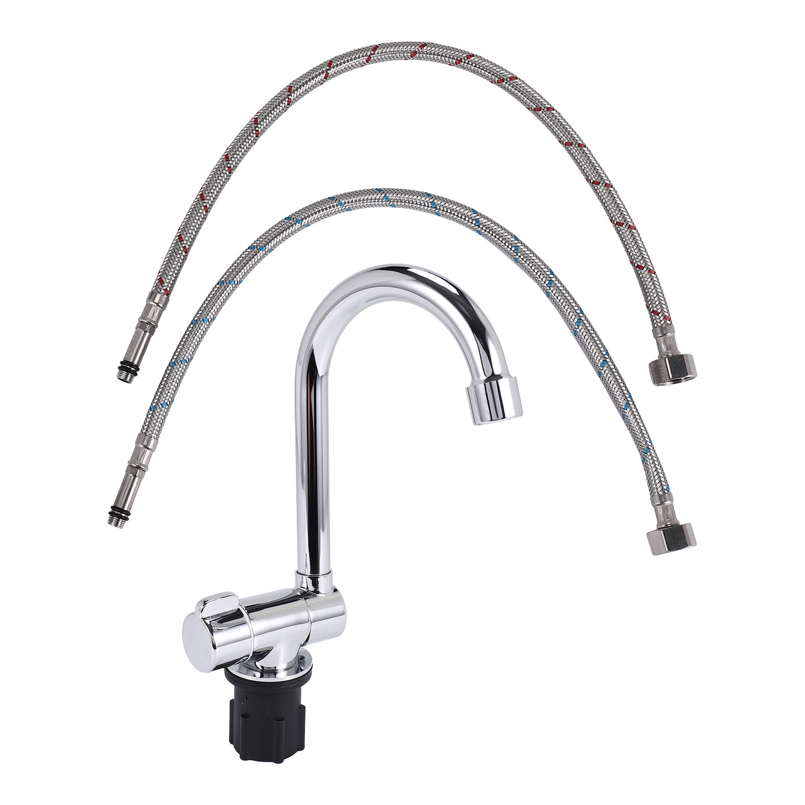 Foldable Kitchen 360 Dgree Rotation Sink Water Tap Single Handle Cold &1978