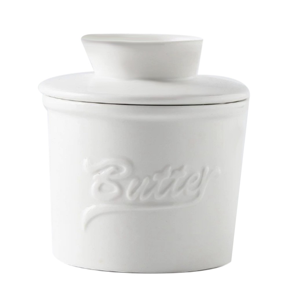 Butter Crock for Counter with Water, Butter Keeper for Spreadable Butter3858