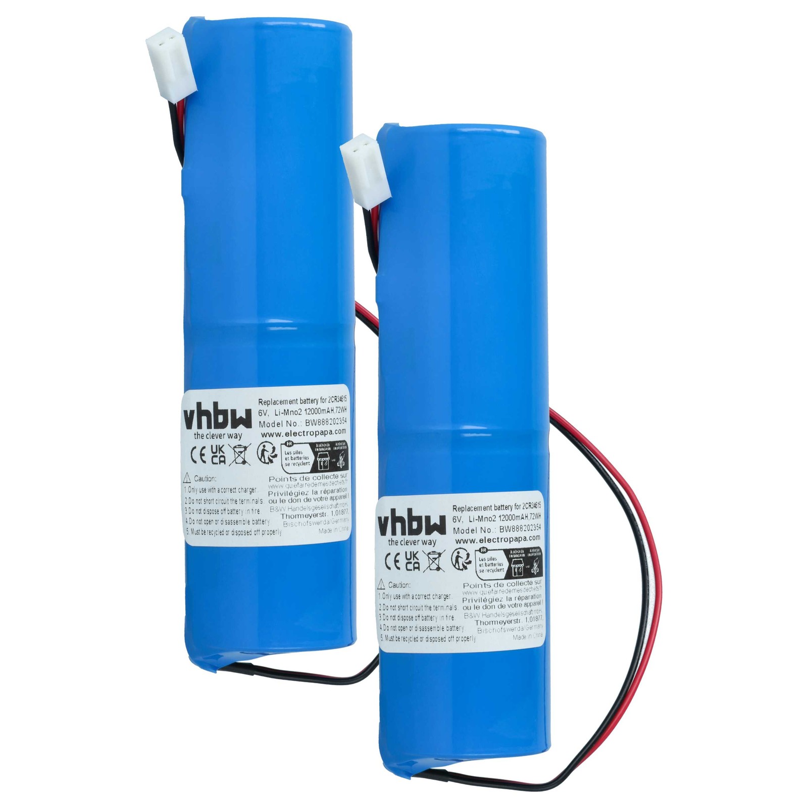 2x Battery for Indexa 8000A 8000A/2 12000mAh
