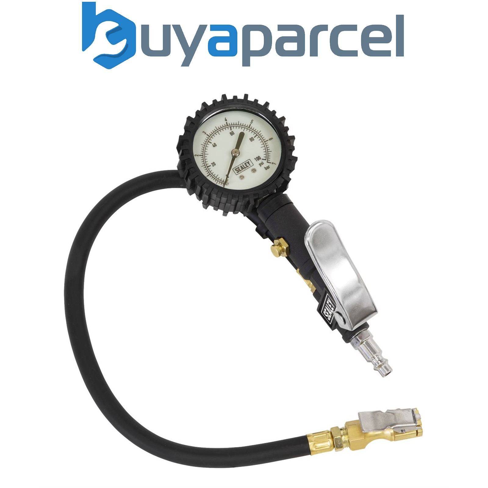 Sealey SA399 Tyre Inflator with Clip-On Connector