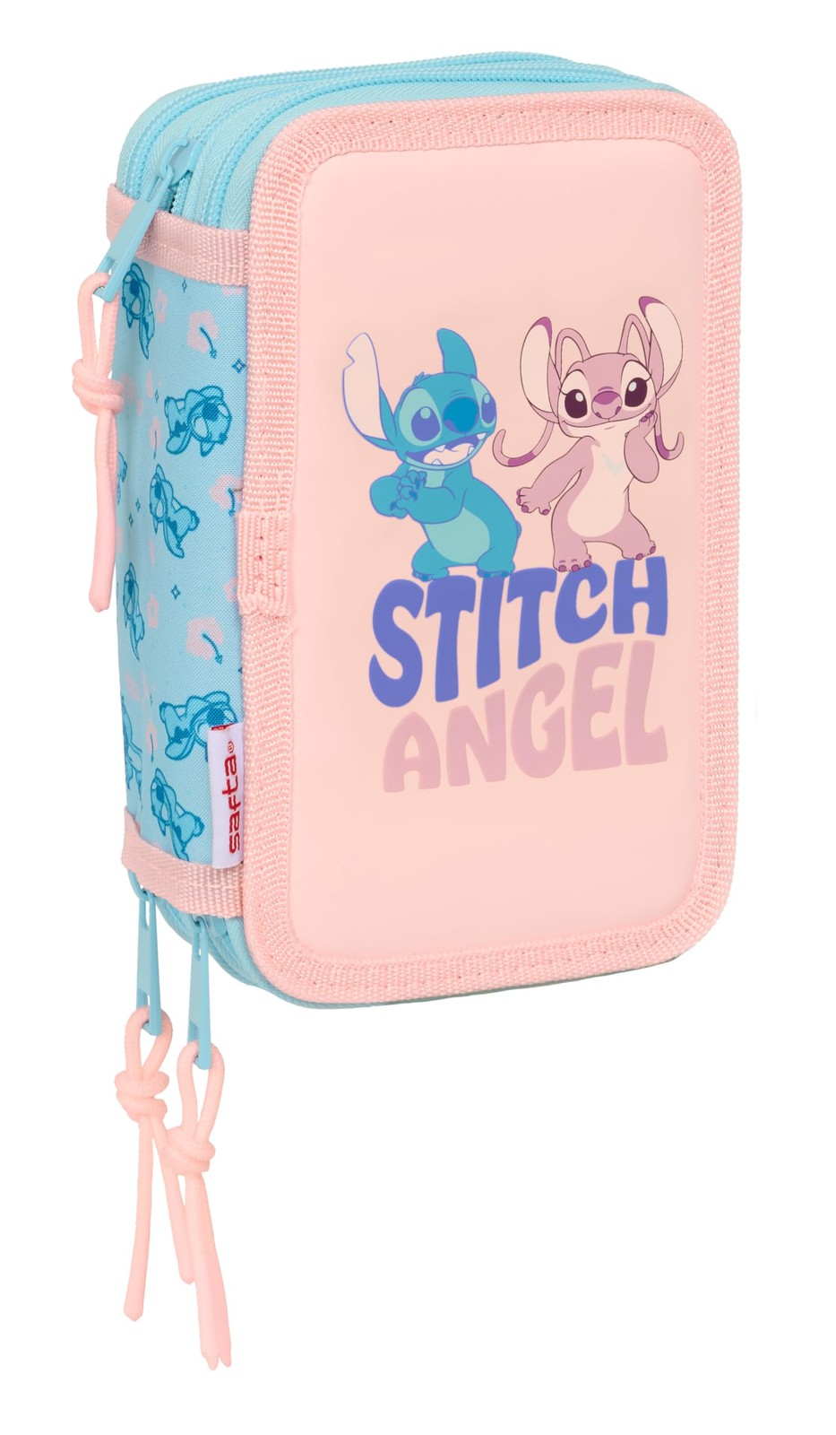 STITCH OHANA - School Pencil Case with 37 Tools Included, Children's Pencil Case