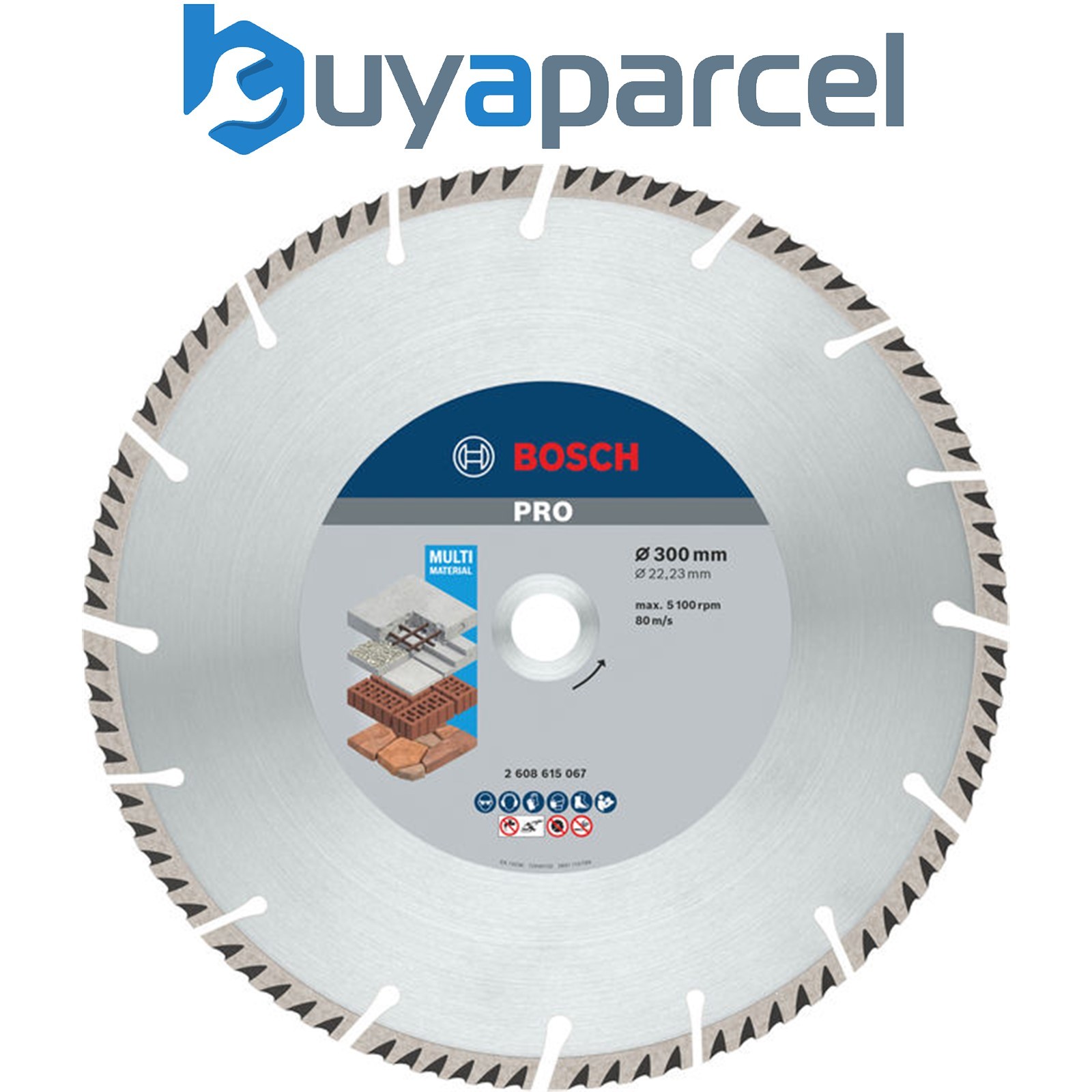 Bosch PRO Multi Material Diamond Disc 300 x 22.23mm 2608615067