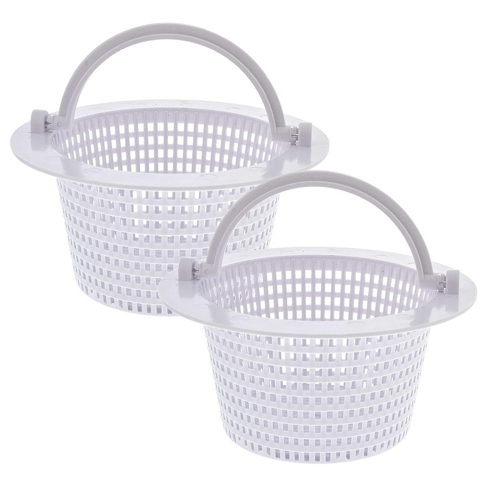 3X(Swimming Pool Skimmer Replacement Basket with Handle, 2 Pack - Above8607