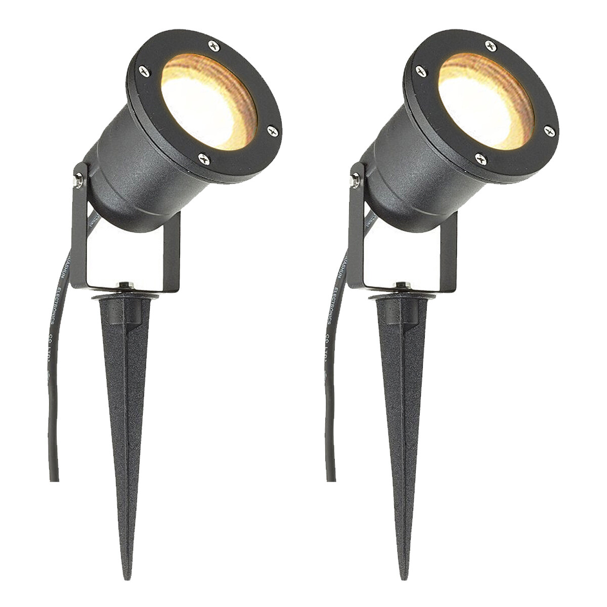 12v Garden Ground Spikes or Mount Watt Light IP65 Low Voltage Pack of 2