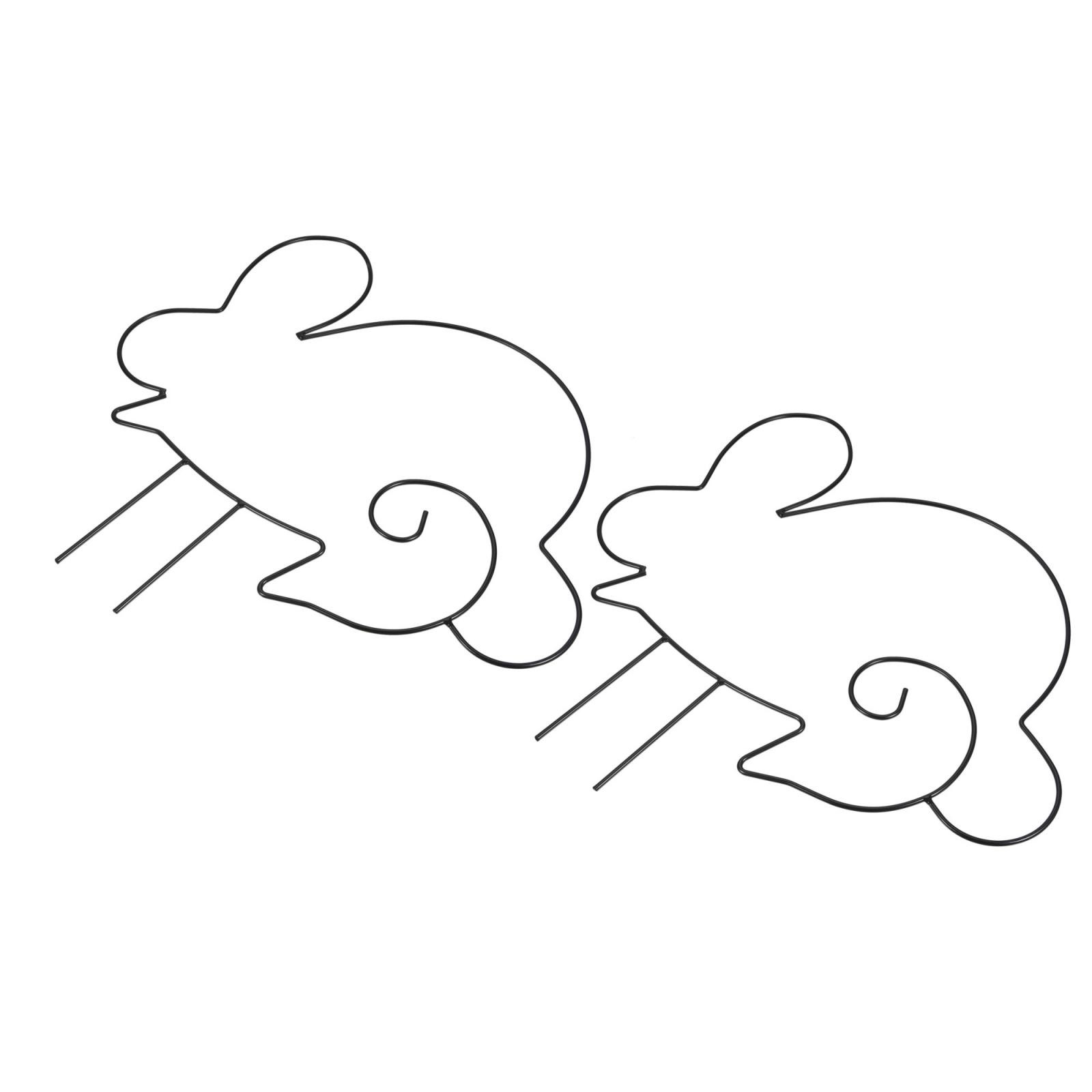 Metal Trellis Plant Support Decorative Potted Iron Holder Rack 400x360mm 2pcs