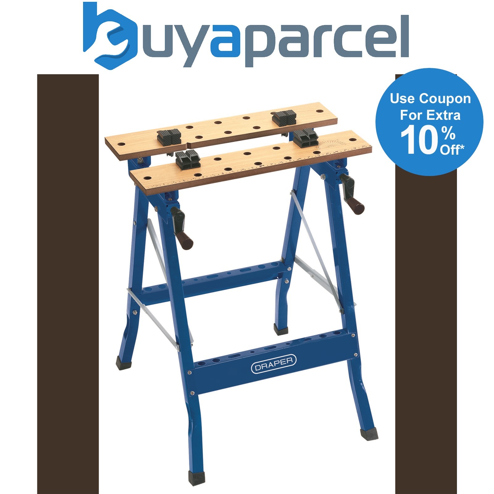 Draper 77020 Fold Down Workbench, 605 x 640 x 785mm