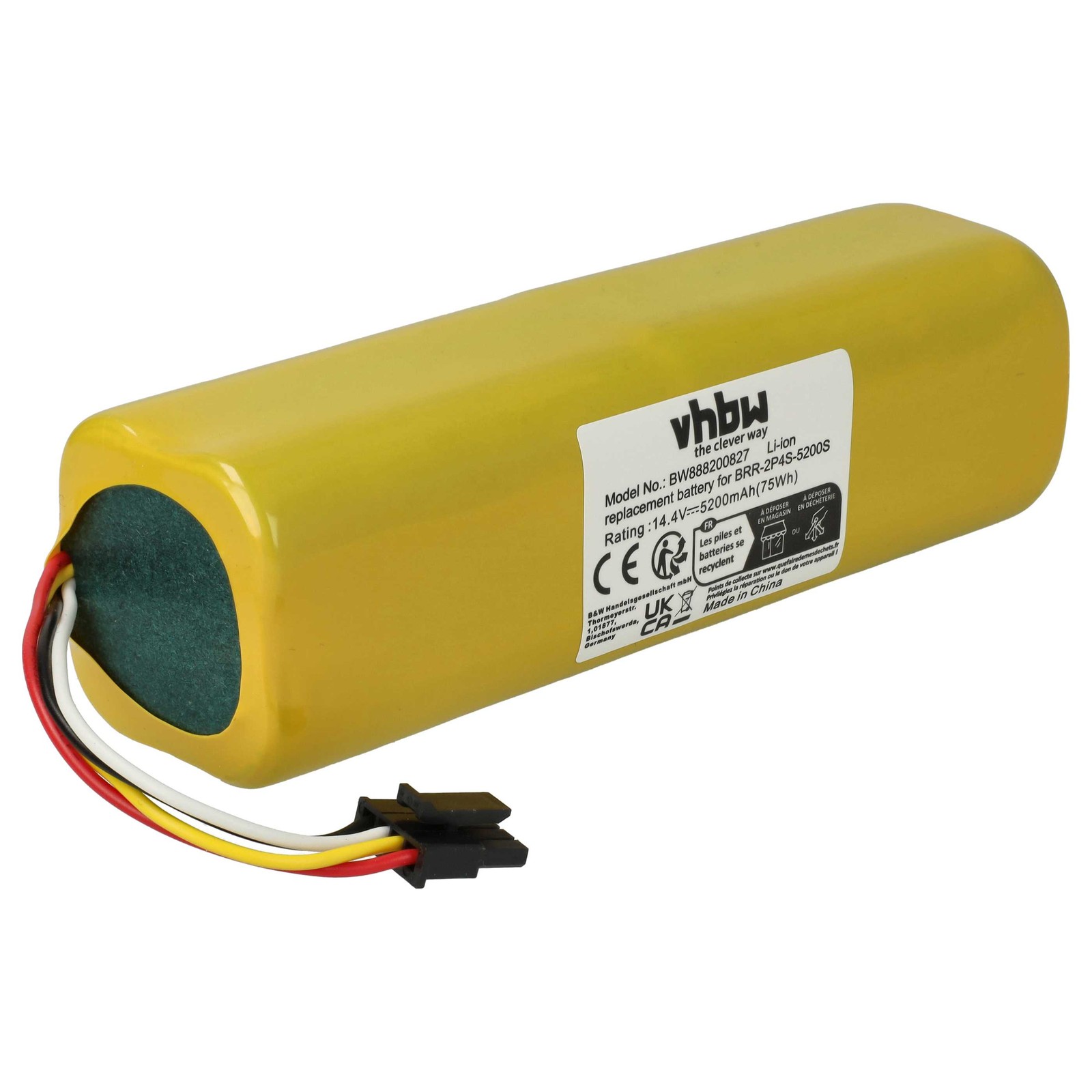 Battery for Xiaomi Roborock S6 pure S6P52-00 5200mAh 14.4V