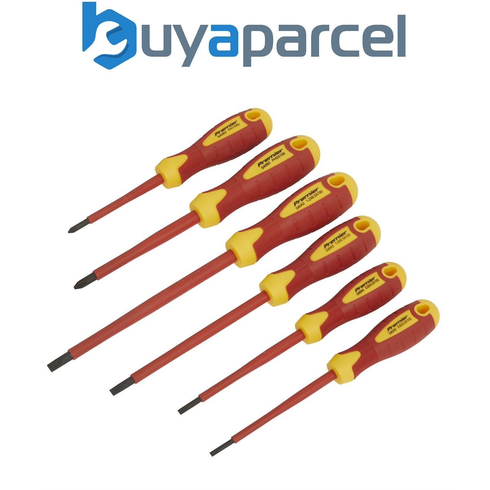 Sealey AK6130 Premier Screwdriver Set 6pc - VDE Approved