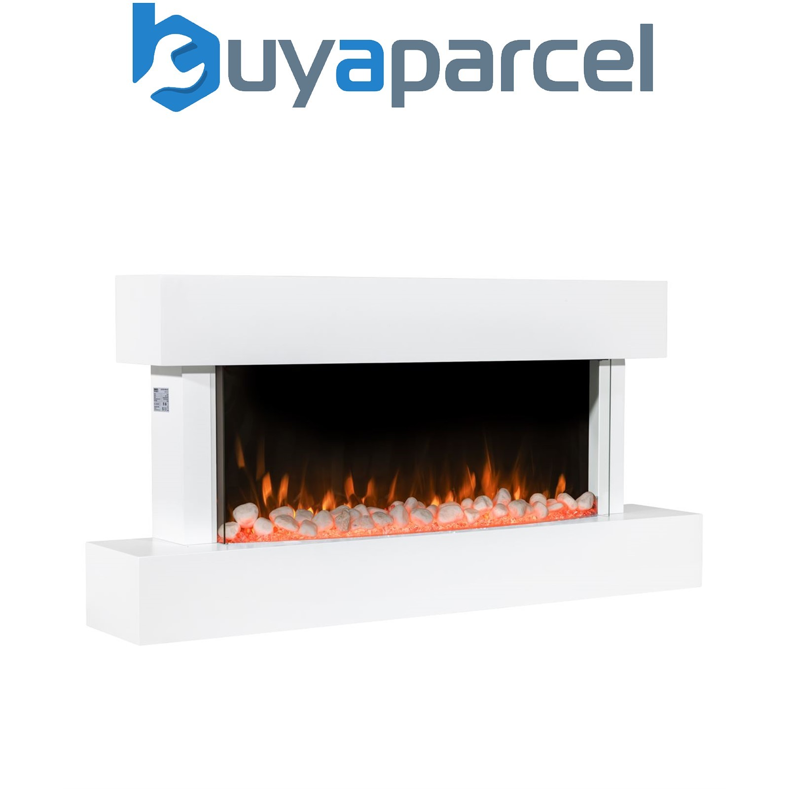 Sealey DH113 Baridi Wall Mounting Electric Fireplace with LED Flame Effect 46" -
