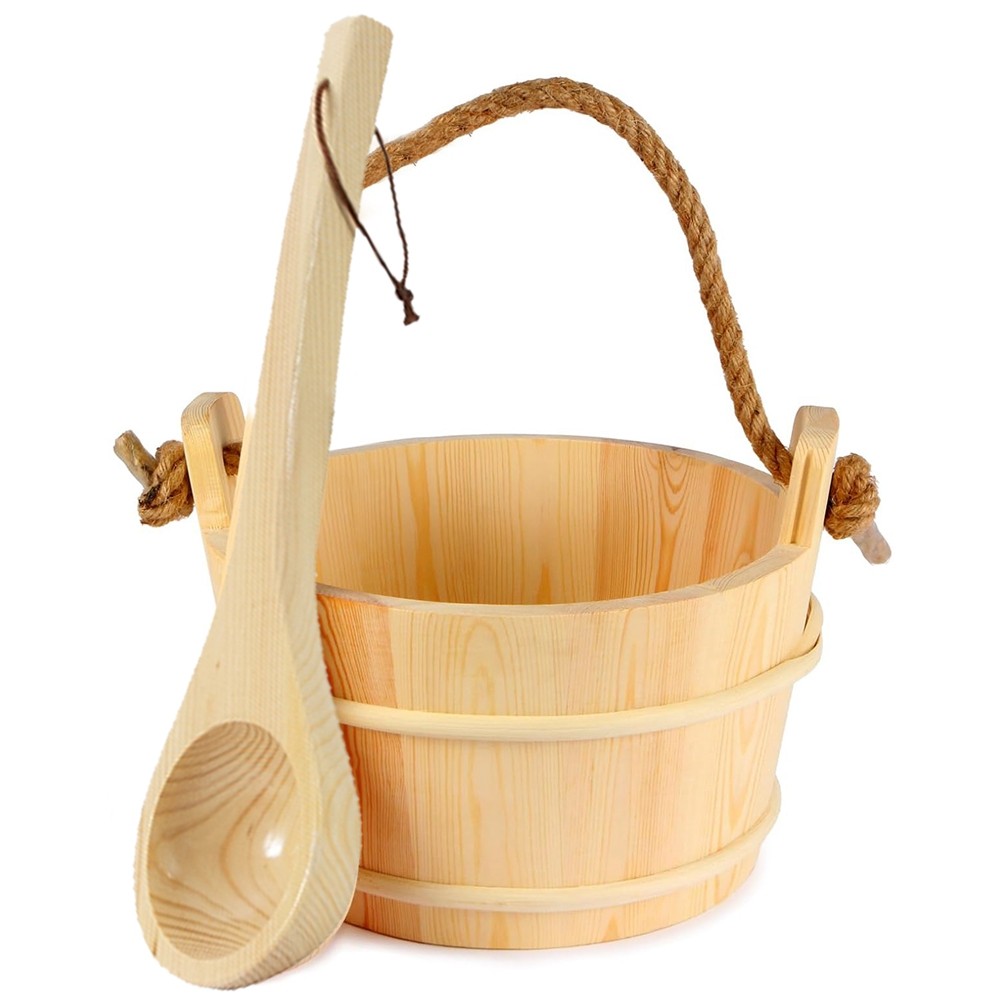 Sauna Bucket and Ladle Set,Sauna Bucket and Sauna Ladle,Sauna Accessories1486