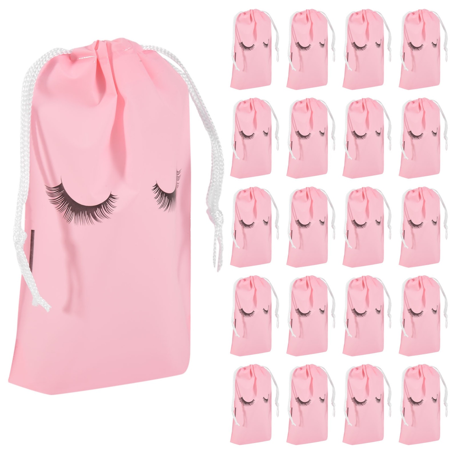 3X(100Pcs Lash Bags for Clients Lash Goodie Bags for Clients Lash Aftercare6819