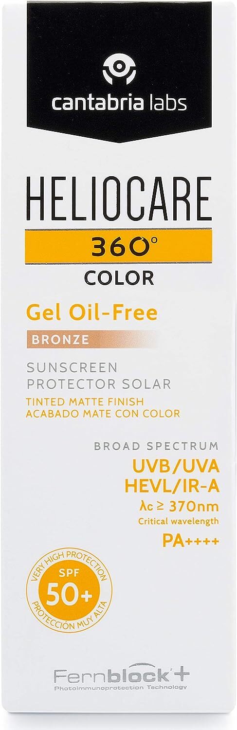 Heliocare 360 Colour Gel Oil-Free Bronze SPF50+ 50ml / Sunscreen For Face/Daily