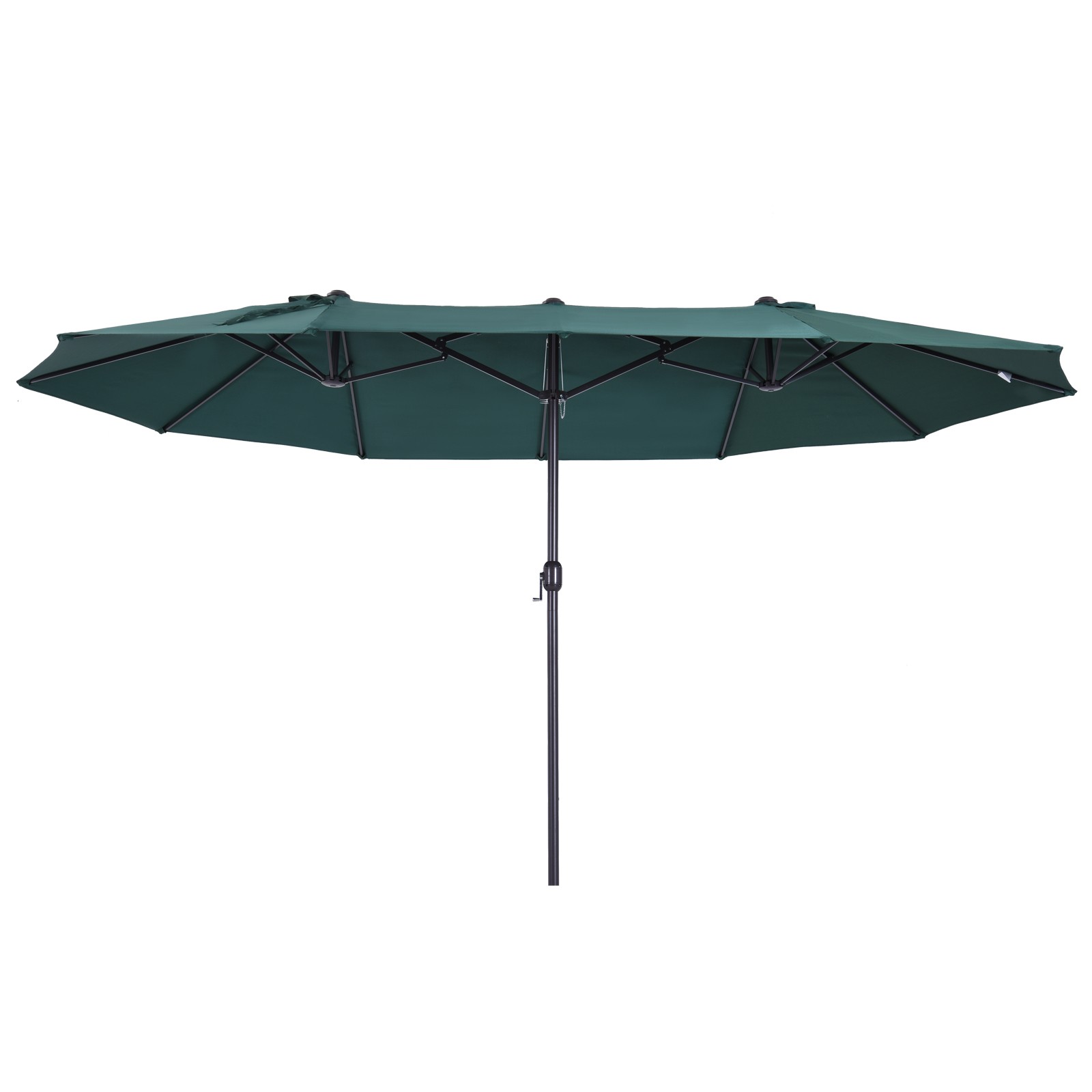 Outsunny 4.6M Garden Patio Umbrella Canopy Parasol Sun Shade w/o Base Green