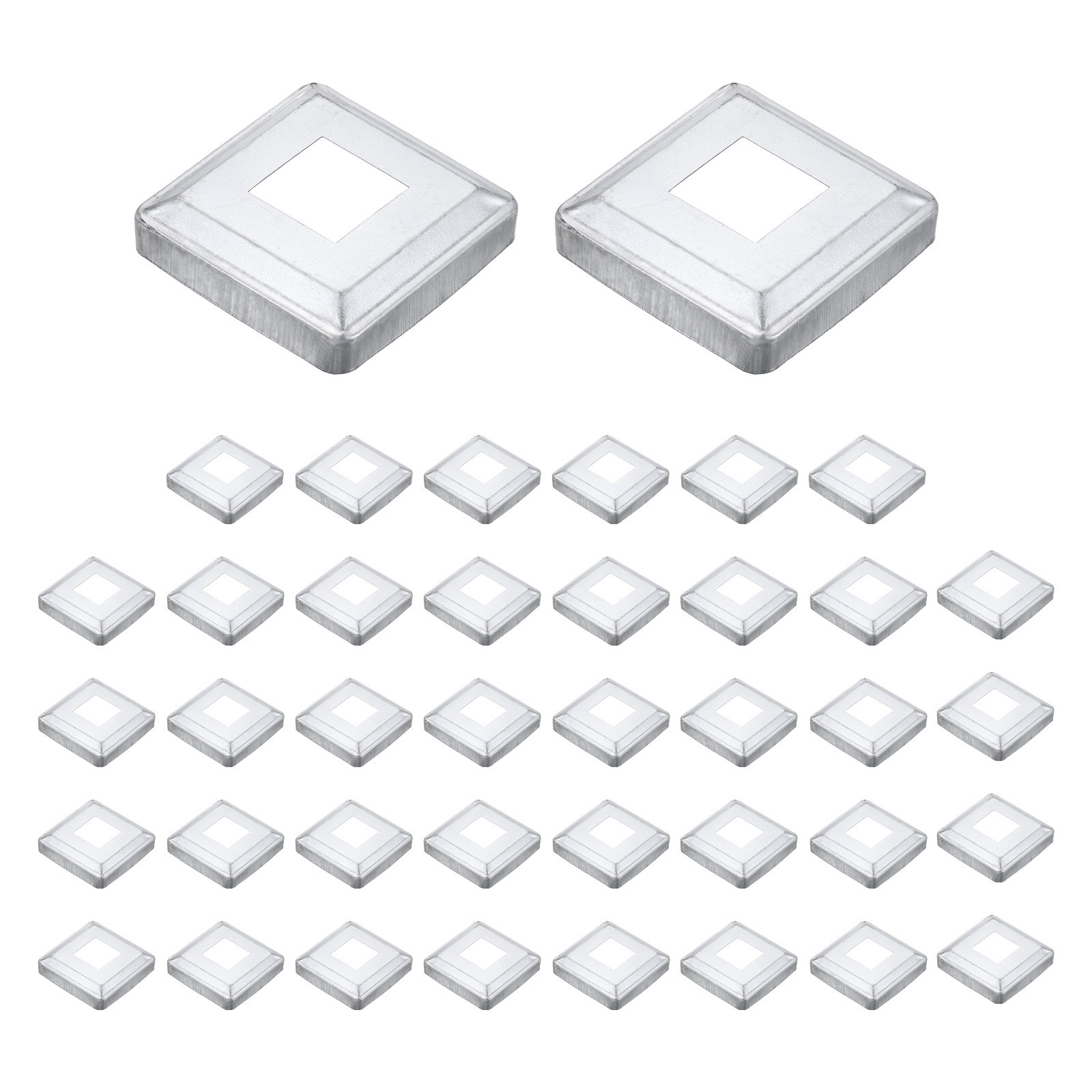 40Pcs Post Base Cover, 3.25x3.25 Integral Style Post Skirt Column Wrap 1.25x1.25