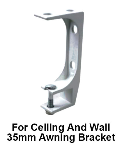 Standard Awning Wall Ceiling Bracket Fit 35mm Square Torsion Bar Wall Double Use
