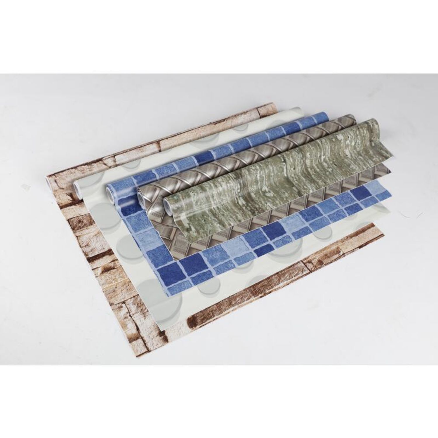 60x Adhesive Film Wood Roll Furniture Kitchen Wall Paper Door Living Room Table