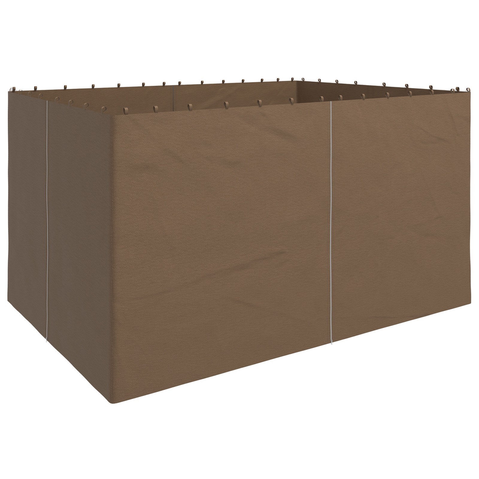 Outsunny 3 x 4(m) Universal Gazebo Replacement Sidewall Set, 4 Panels, Brown