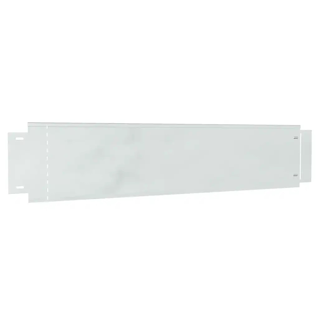 vidaxl Lawn Fence Galvanized Color 100 x 20 x 0.07 cm Galvanized Steel, Modern R