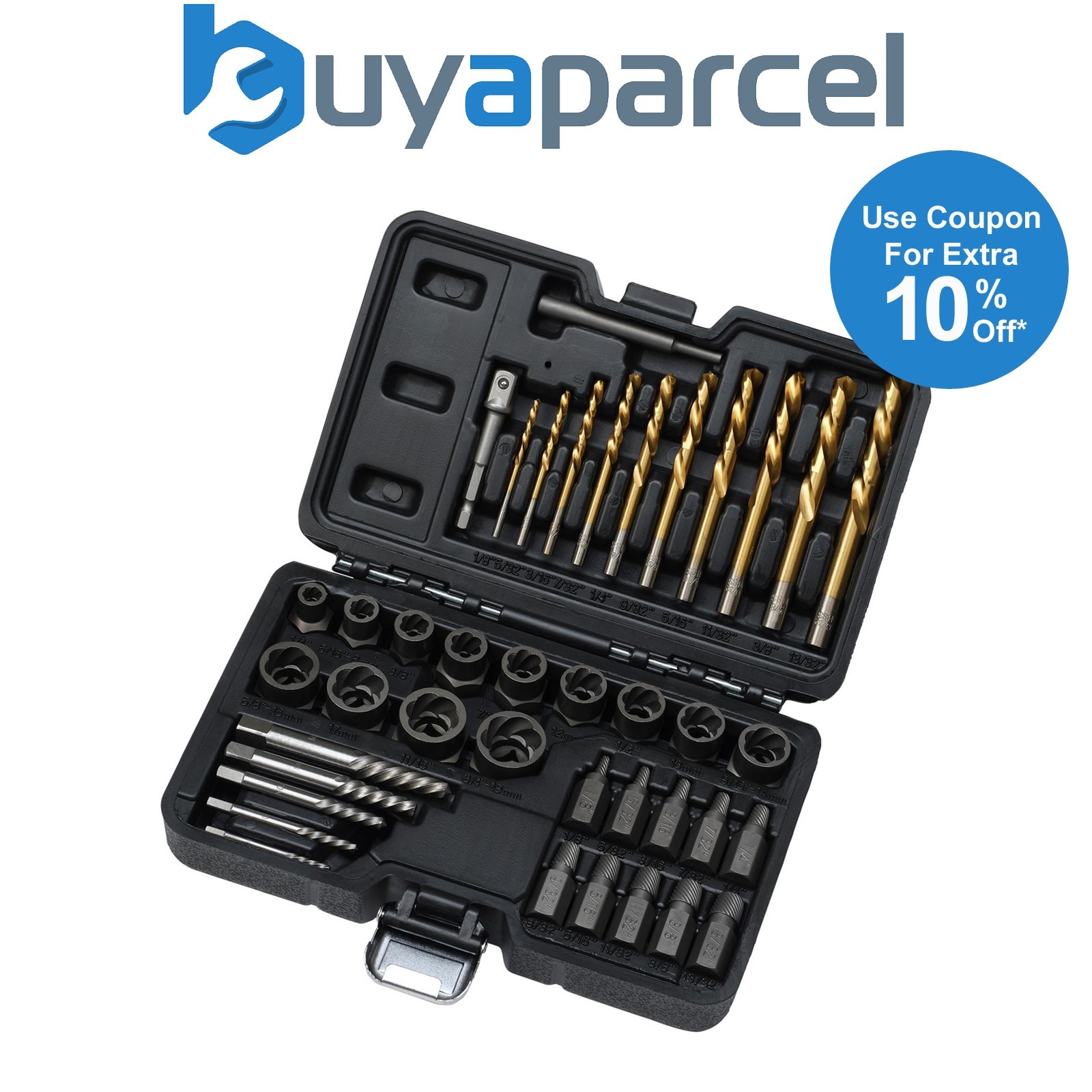 Draper 07120 Bolt Nut Stud Screw Extractor Set (40 Piece)