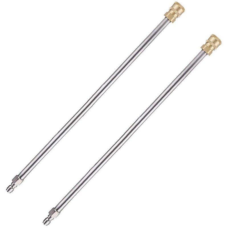 2X(Pressure Washer Extension Rod, 17-Inch Stainless Steel 1/4 Inch -Connect8881