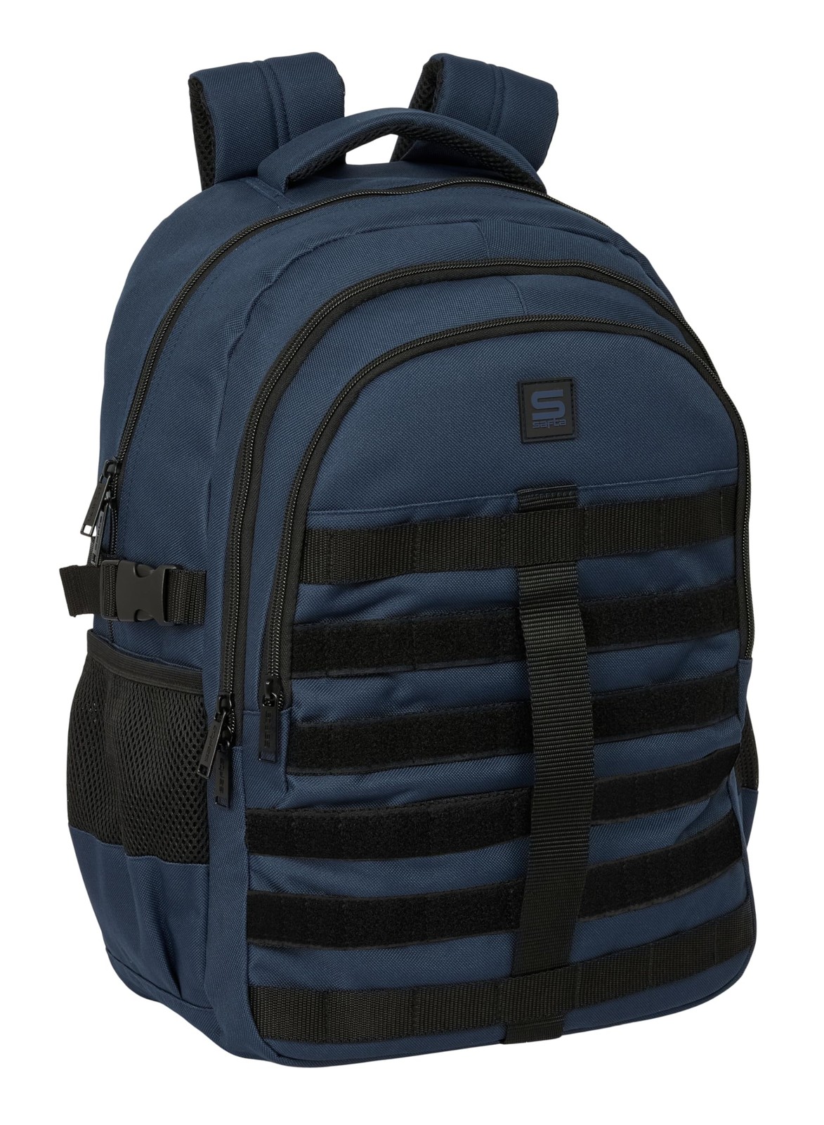 SAFTA BLUE - Double Cross Backpack, for Daily Use, Ideal for Children of Differe