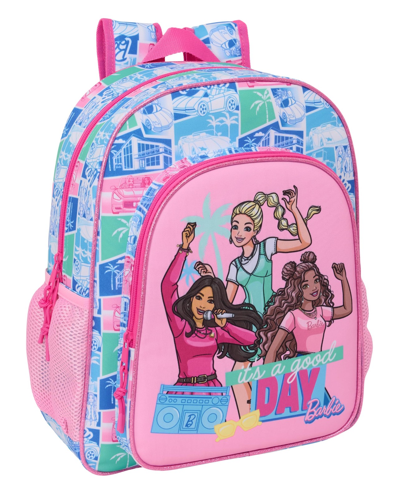 BARBIE – Children's School Backpack, Adaptable to Trolley, Ideal for School Chil