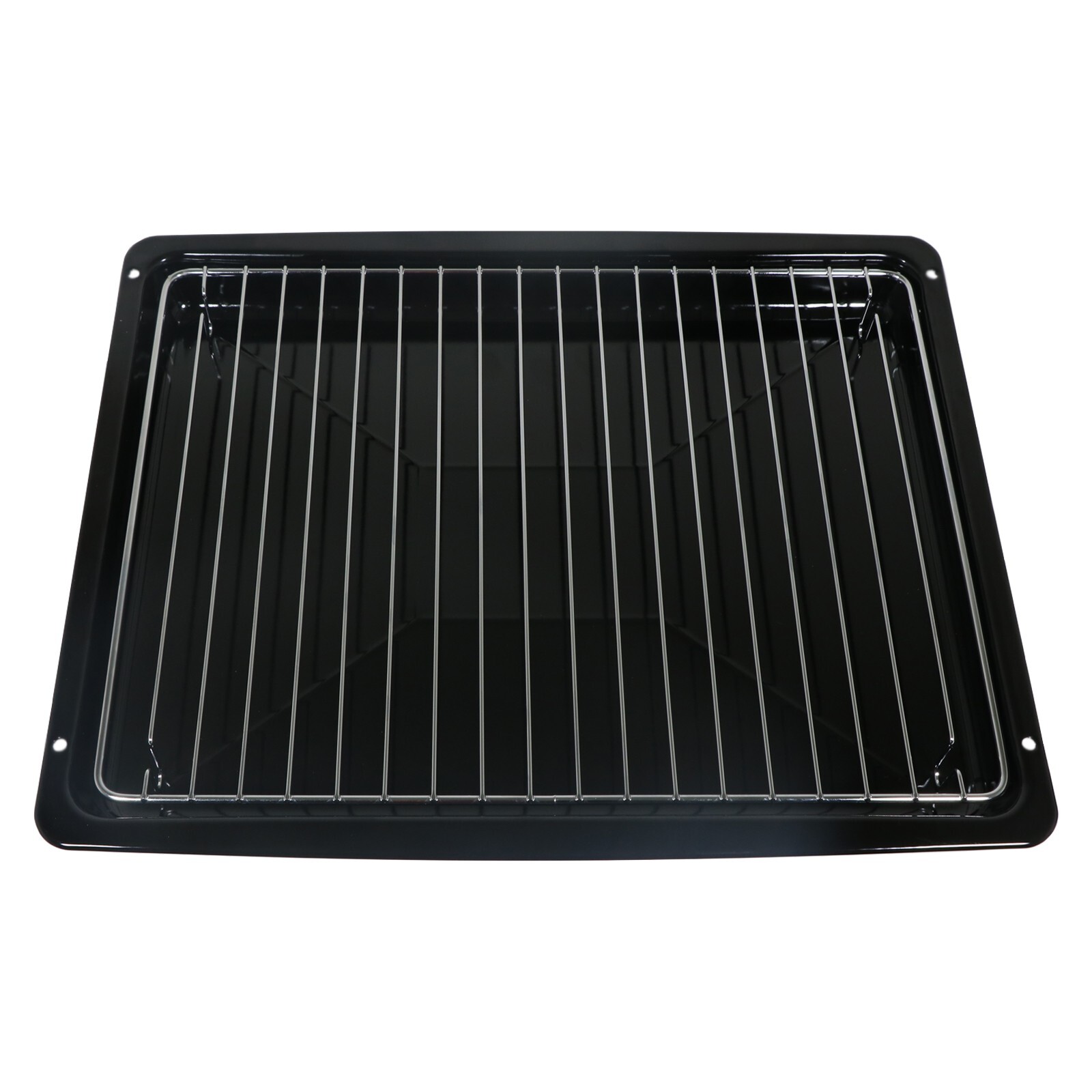 Grill Pan Oven Cooker Baking Drip Tray Roasting Dish 462x372mm UNIVERSAL + Rack