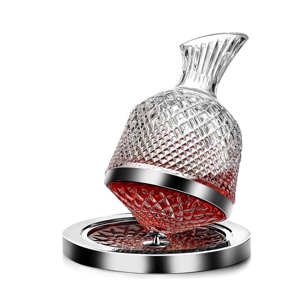 Red Wine Decanter 50oz/1500ml, Wine Carafe Decanter Made of Lead- Crystal1097