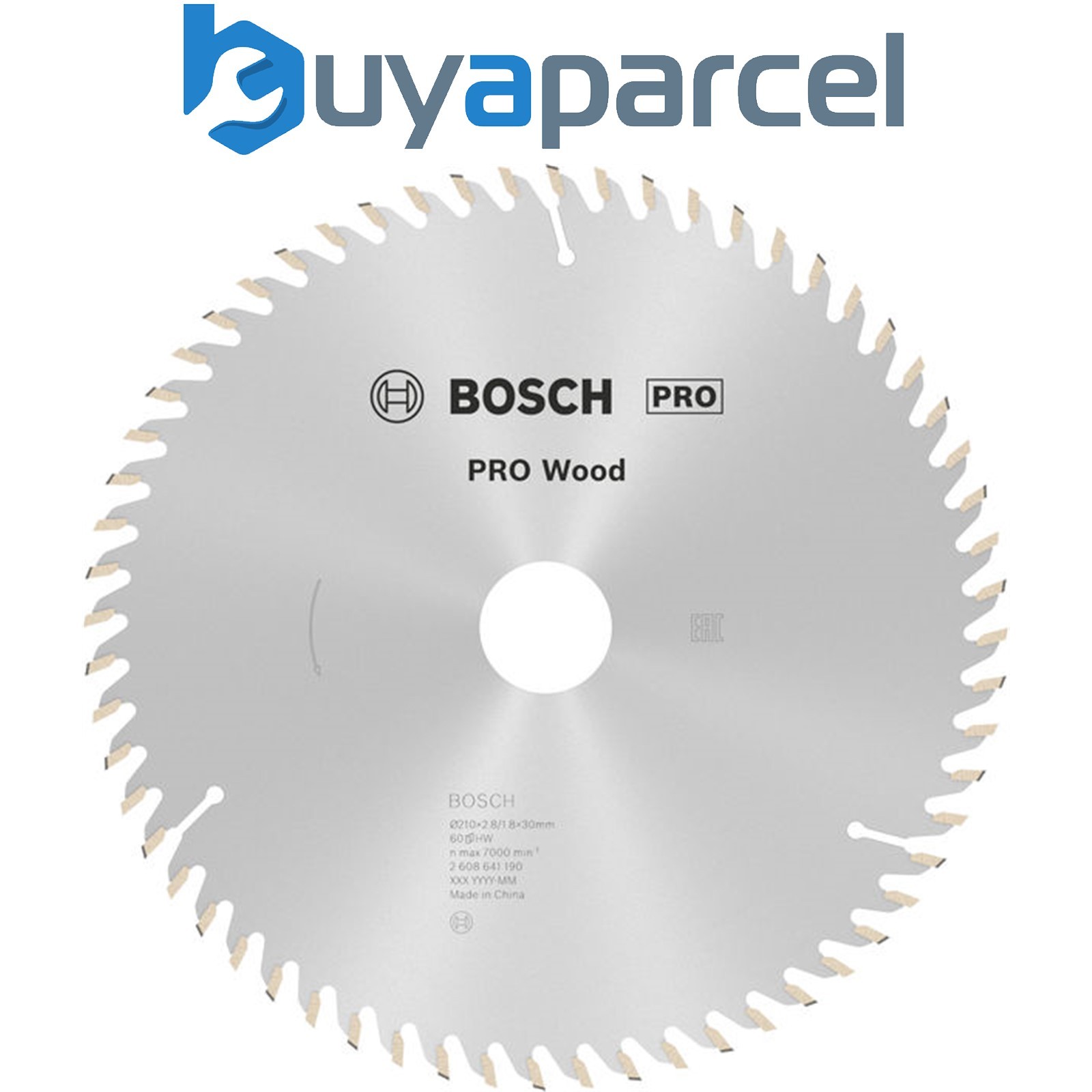 Bosch PRO Wood Circular Saw Blade 210 x 2.8 x 30 mm T60 2608641190
