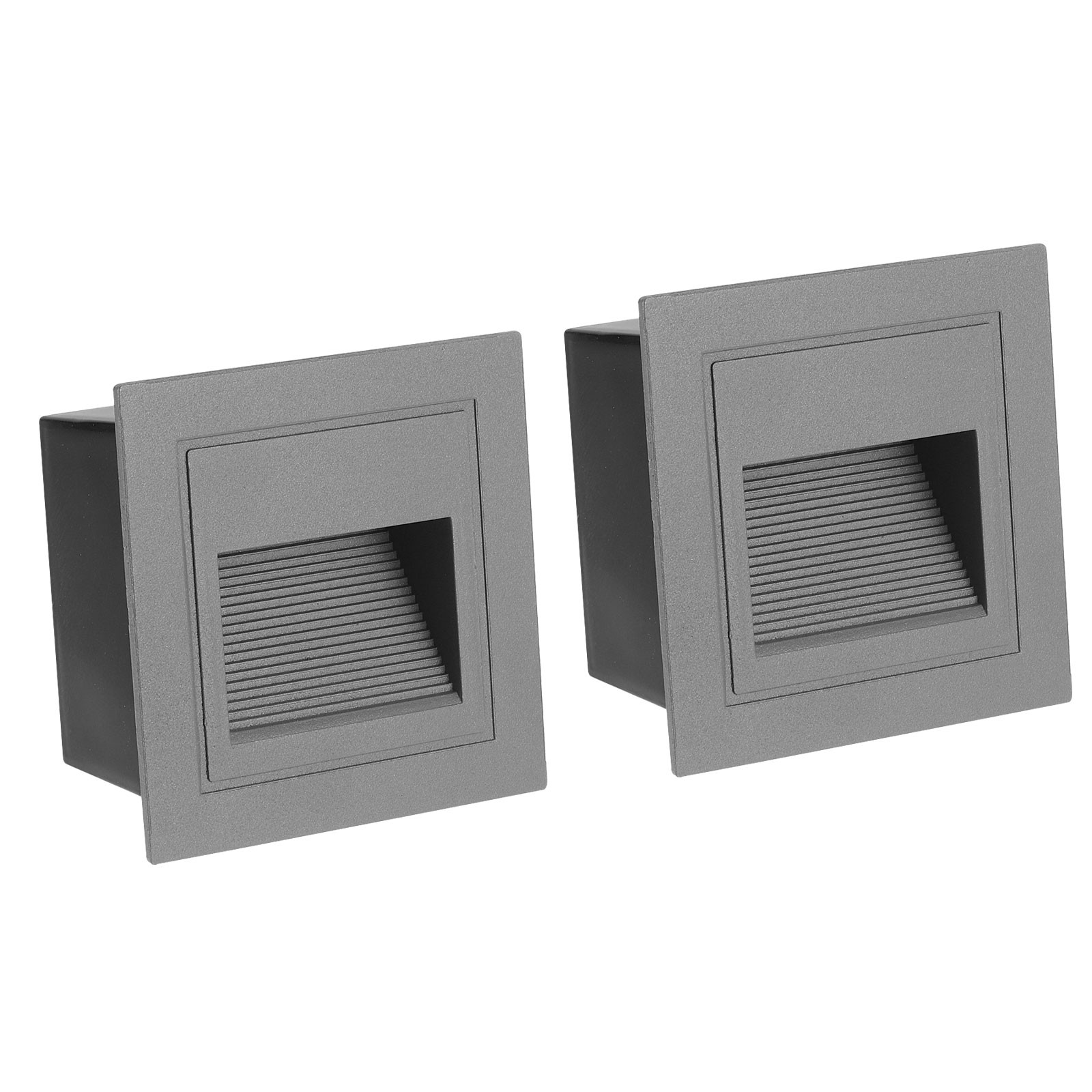 3000K LED Step Light, 2 Pack 3W 120V Stair Light 105lm Dimmable,Yellow Gray