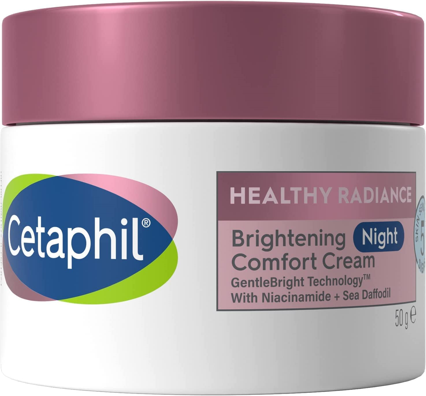 Cetaphil Night Cream, 50g, Healthy Radiance Face Brightening Moisturiser For May